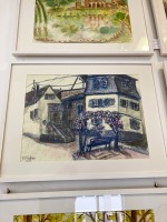 Anette-Betzer-geb.-Flecken-Altes-Fischerhaus-Bad-Muenster-Aquarell-Nass-in-Nass-Ingresbuetten-M4