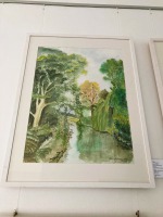 Ulfried-Grassmann-An-der-Altmuehl-Bruecke-Aquarell-Nass-in-Nass-Ingresbuetten-M4