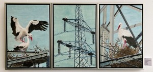 Pamela-Esinger-Stoerche-im-Laubenheimer-Ried-Oel-auf-Segeltuch-M3