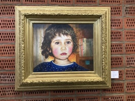 Ulfried-Grassmann-Ella-Oel-auf-Baumwollgewebe-M3