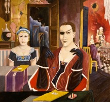 Utaellamarie-Peter-Deutschland-44-nach-Franz-Radziwill-Oel-auf-Baumwolle-M3