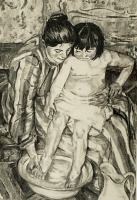Kristin-Weyell-Das-Bad-nach-Mary-Cassatt-Kohle-auf-Papier-M1